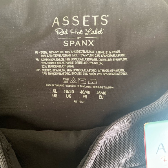 New Assets Red Hot Label by SPANX Luxe & Lean Half Slip Shaper Black XL - Picture 5 of 9